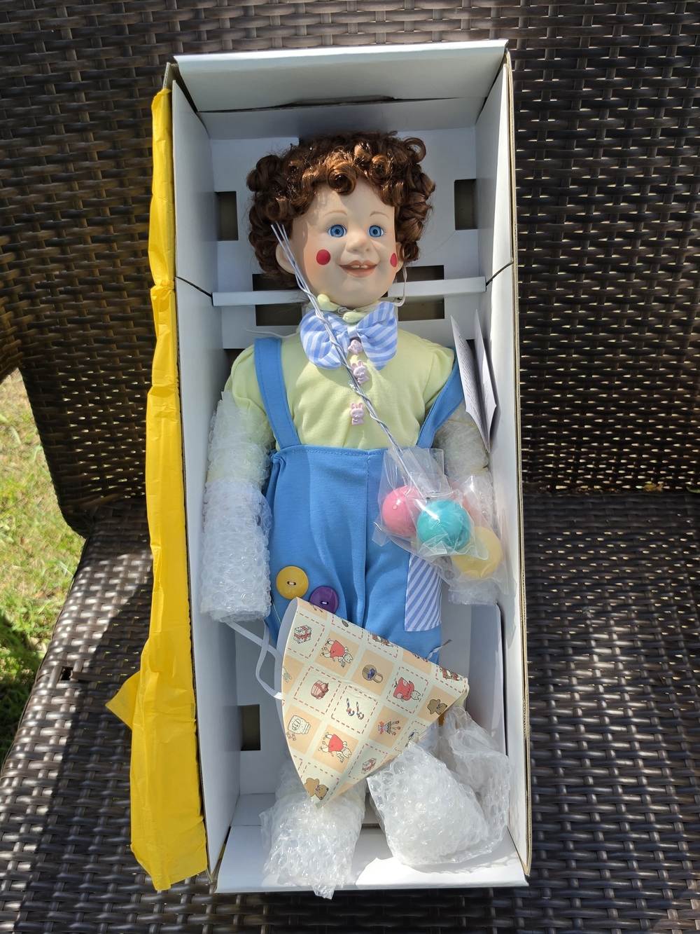 OLIVIA- Vintage collectible porcelain doll by William Tung